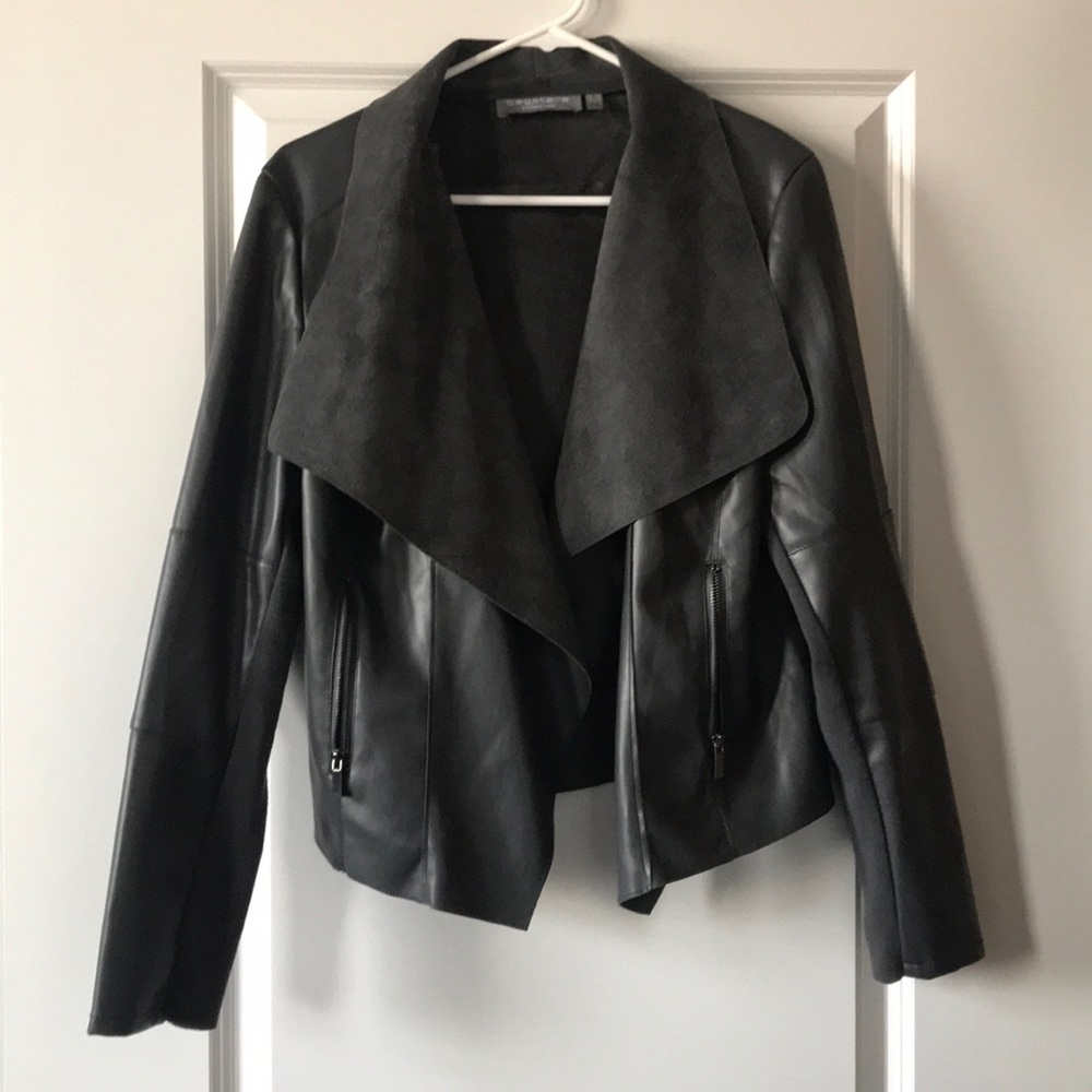 Leather and suede jacket